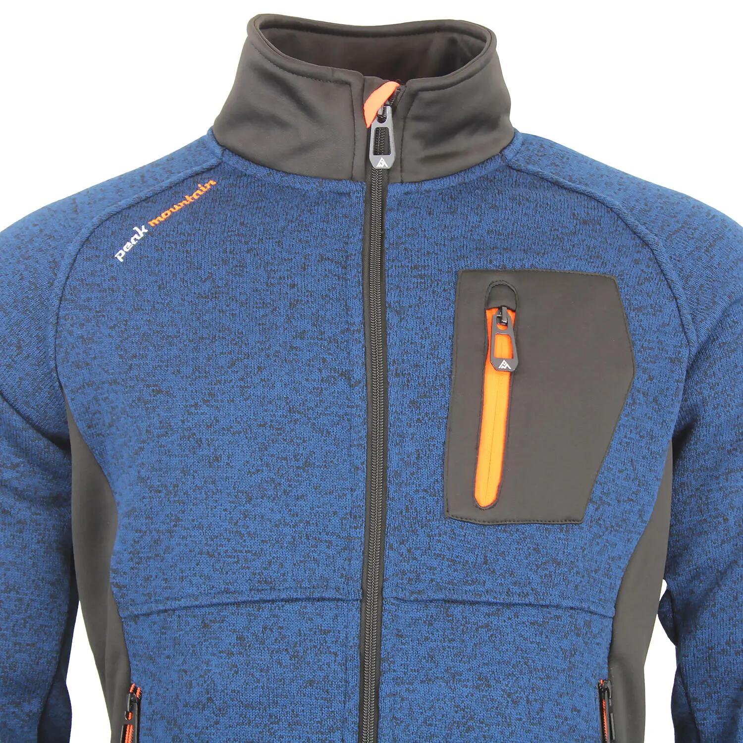 Chaleco polar de dos materiales Peak Mountain Club 4/4