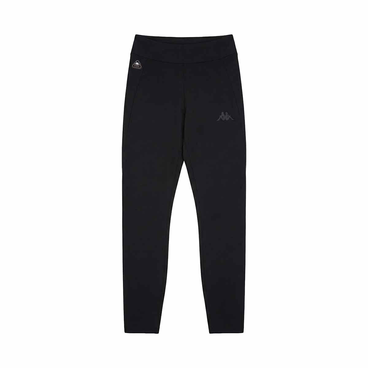 Pantaloni tuta da donna in poliestere nero da training 2/6