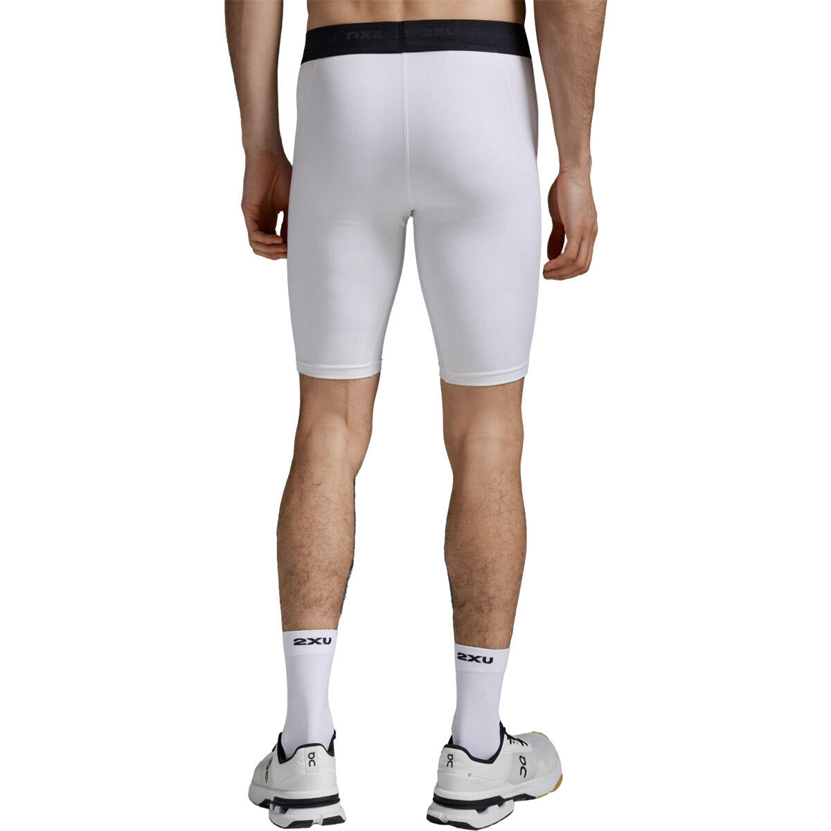 Malla Hombre Base Layer Comp Shorts 2XU Blanco 3/7