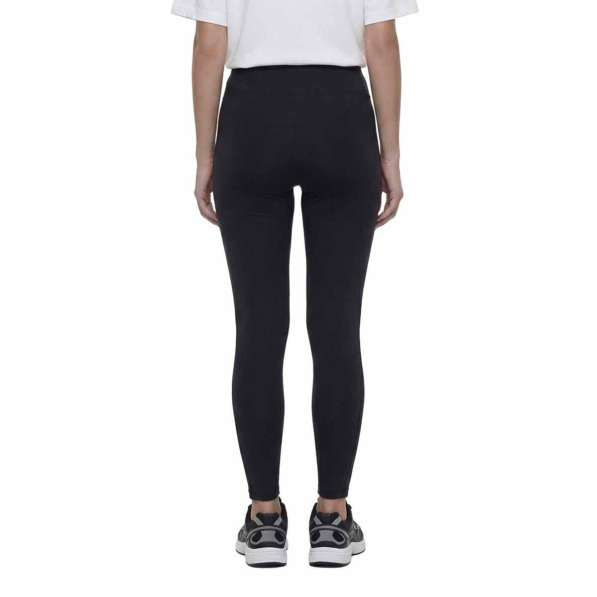 Pantaloni tuta da donna in poliestere nero da training 4/6