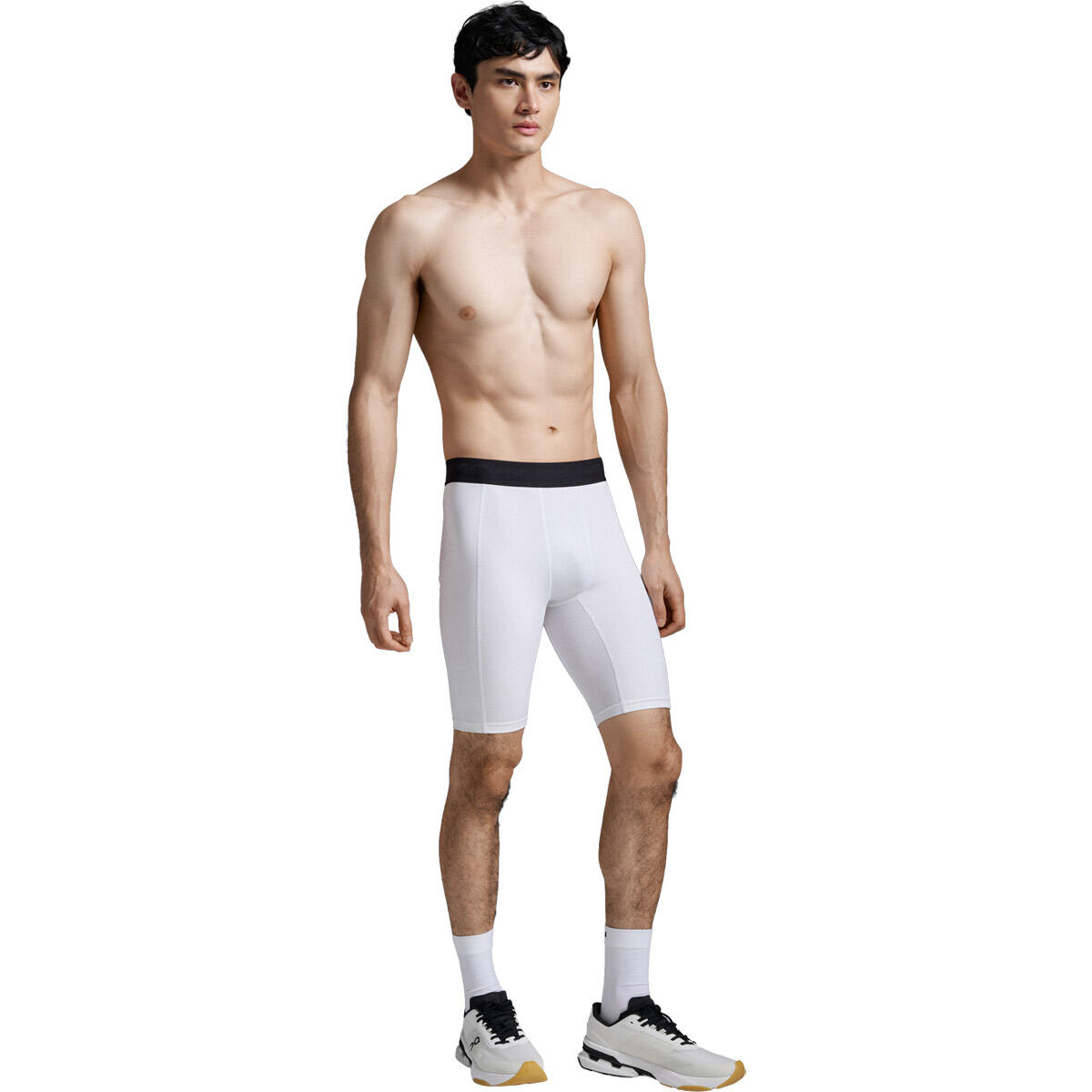 Malla Hombre Base Layer Comp Shorts 2XU Blanco 5/7