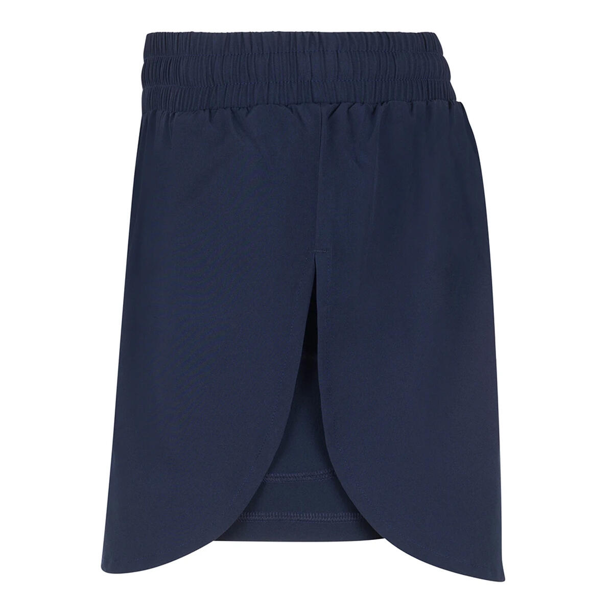 Womens/Ladies Double Layer Sports Shorts (Navy) 3/4