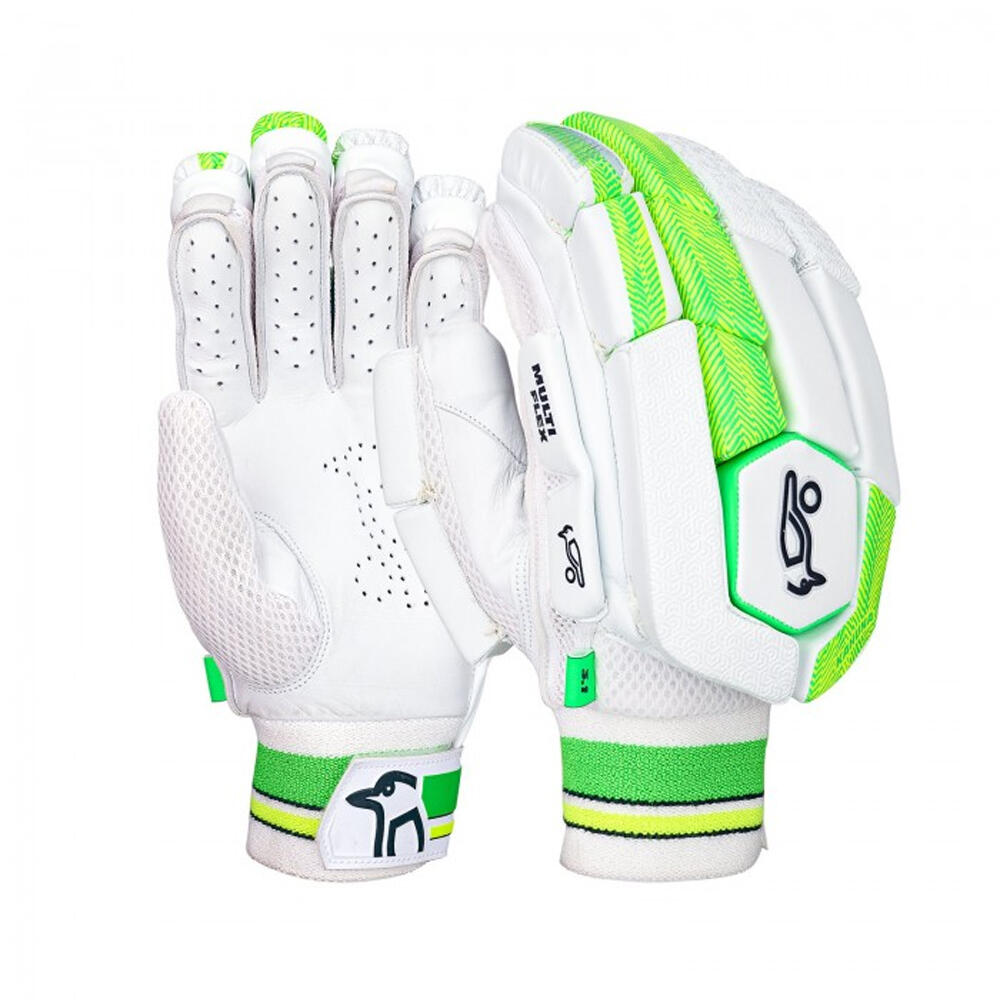 "Kahuna 3.1" Batting Handschuh für Linkshänder, Leder Damen und Herren Weiß 3/3
