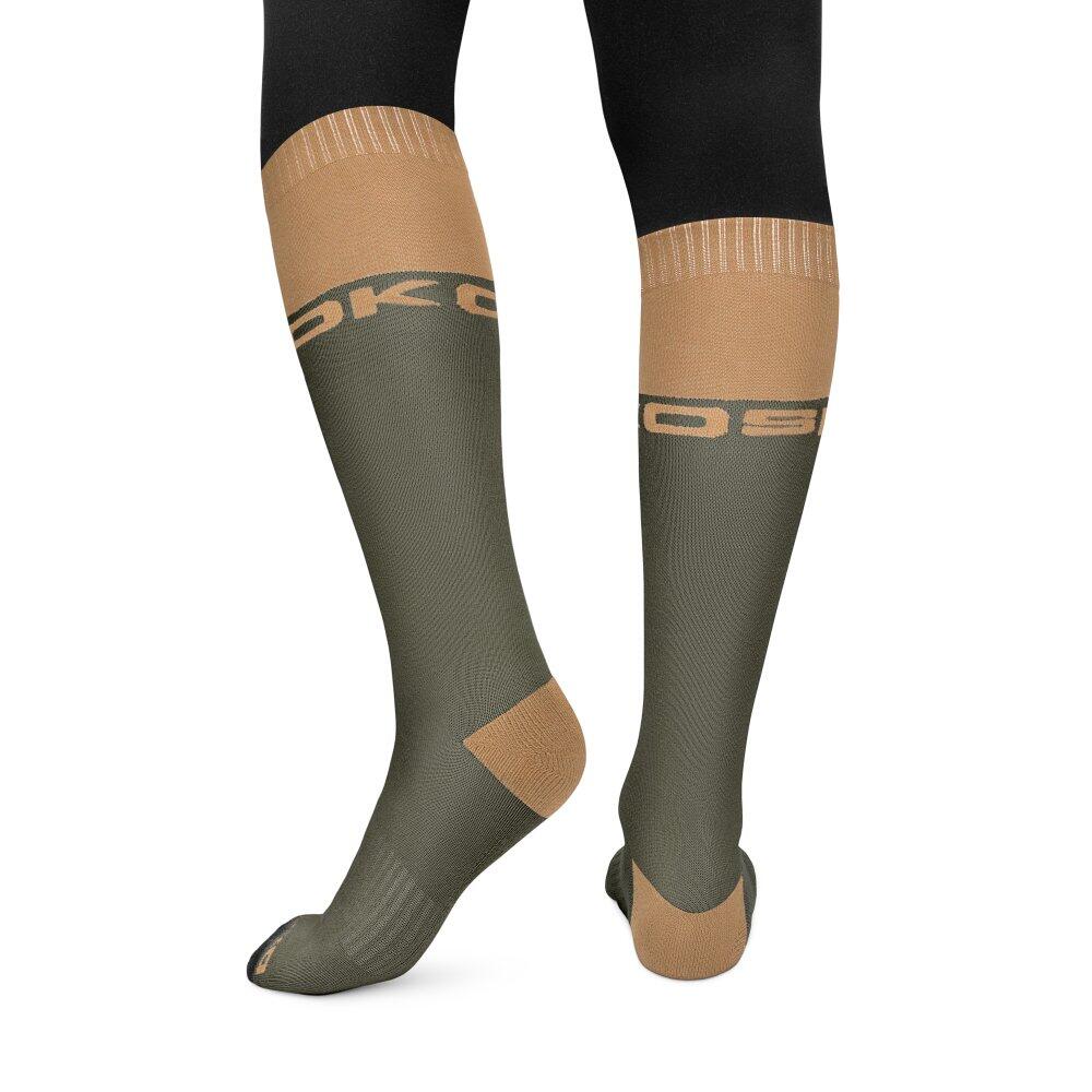 Chaussettes de snowboard Homme et Femme Fuji Olive Green Vert 2/5