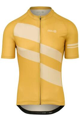 Diagonal stripes fietsshirt essential heren amber haze