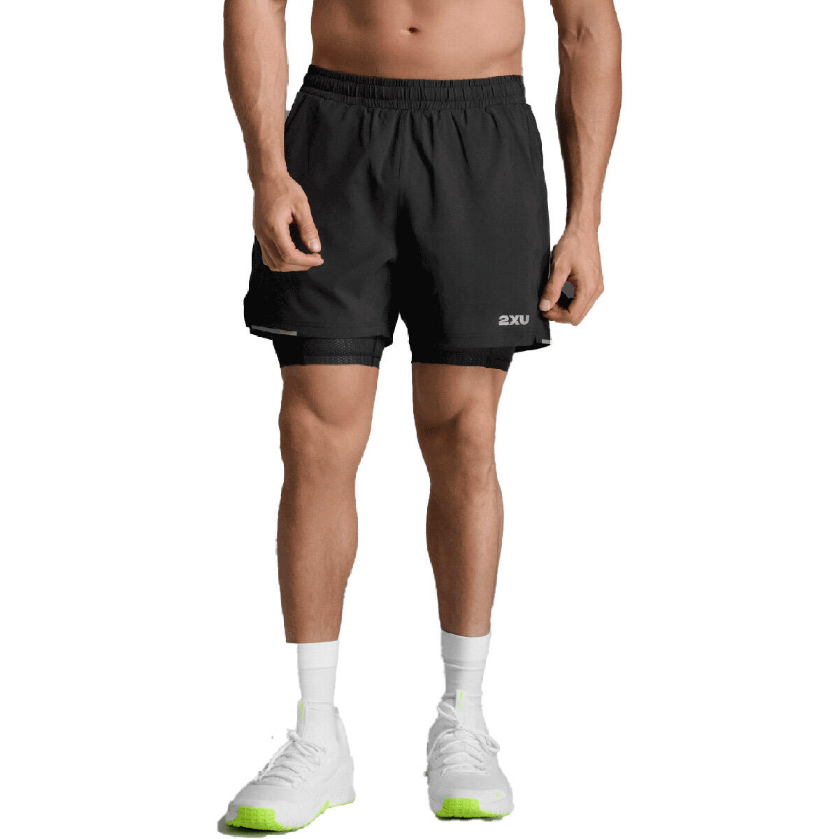 Pantalón Corto Hombre Aero Mesh 2-In-1 5 Inch Short 2XU Negro 2/6