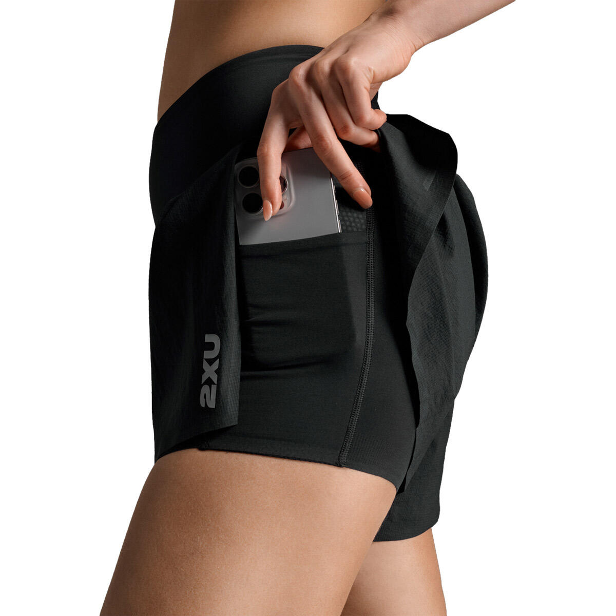 Pantalón Corto Mujer Aero Hi-Rise2-In-1 3Inchshorts 2XU Negro 6/6