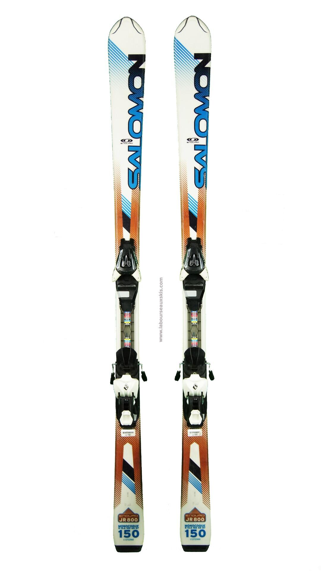 Reconditionné - SALOMON ENDURO JR 800 + FIX - Très bon état 2/7