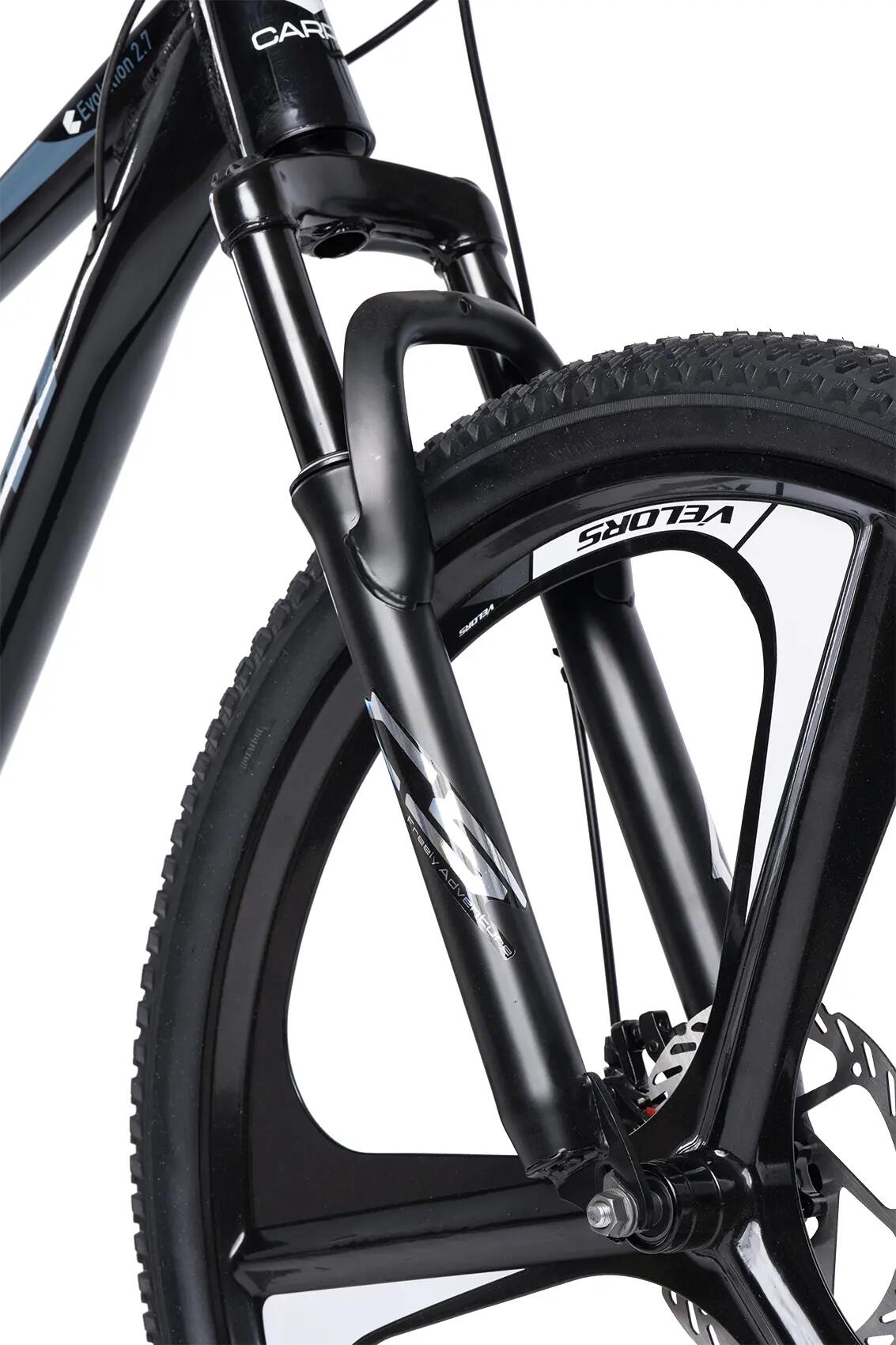 Bicicletă MTB semi-rigidă Evolution 21v Negru/Alb 7/7