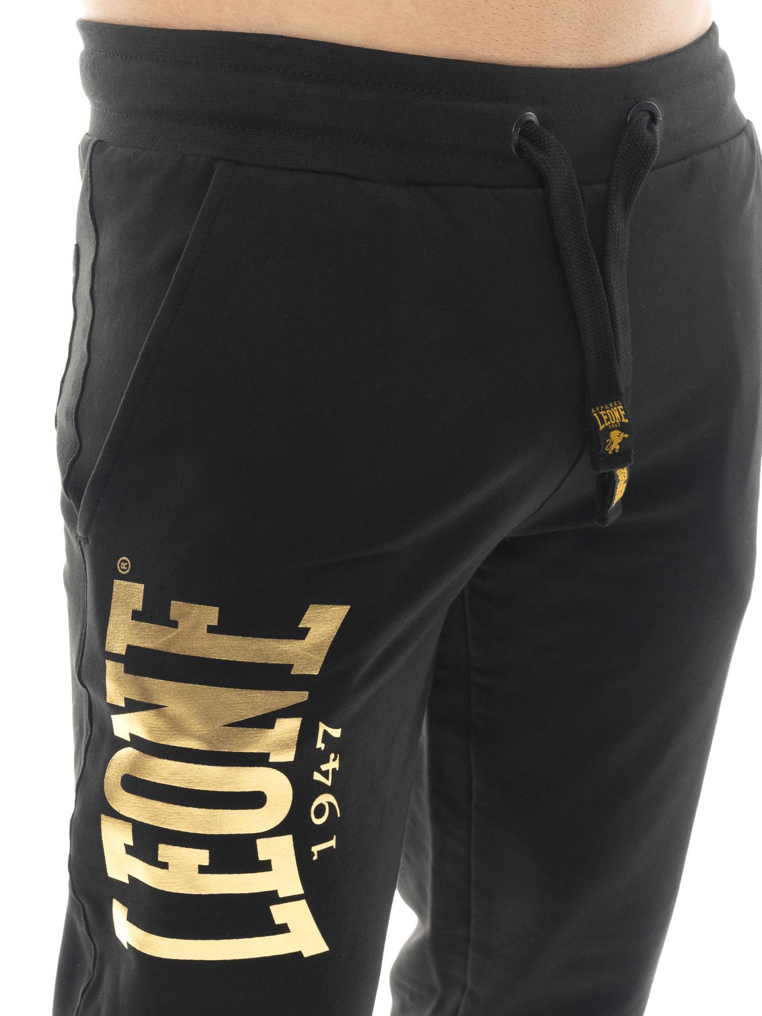 Pantalones de invierno para hombre con puños, estampado dorado Leone 1947 3/5