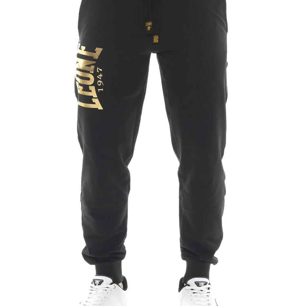 Men's winter sports trousers with cuffs, Leone 1947 Gold print