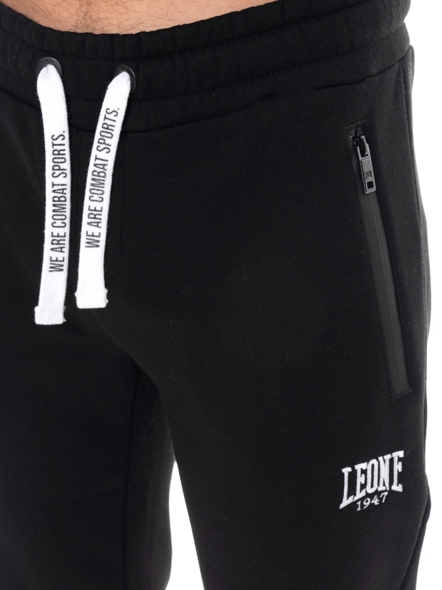Pantalones deportivos de invierno para hombre Leone 1947 Soft Basic con puños 3/5