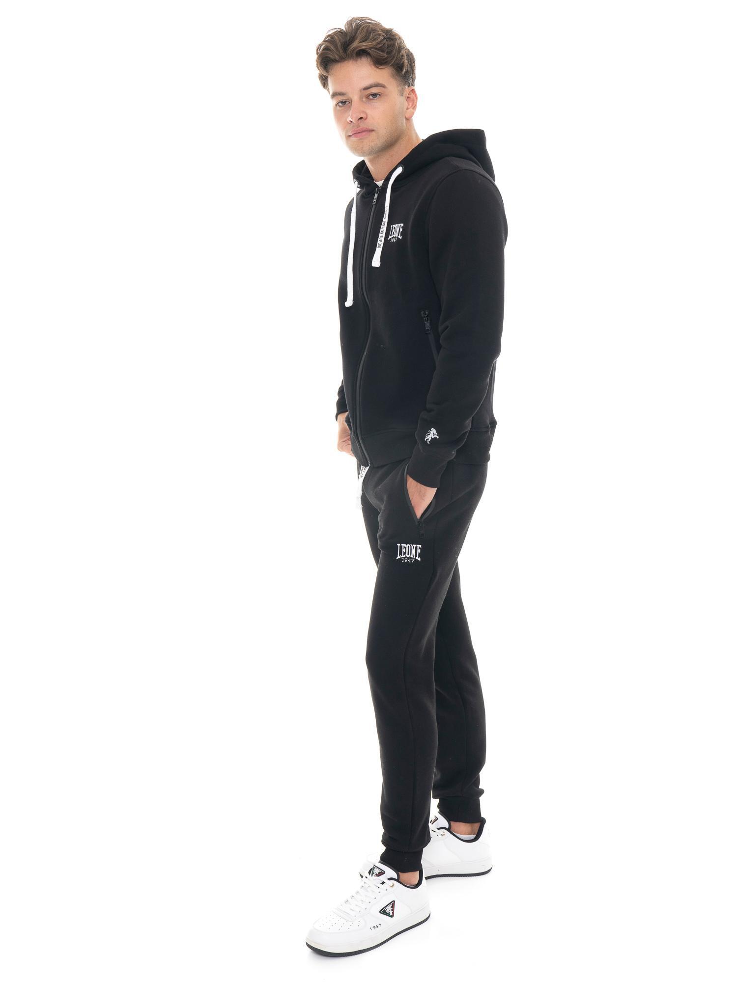Leone 1947 Soft Basic Herren Zimowe spodnie z Bündchen