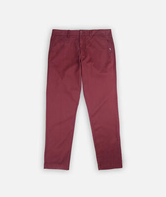 Effen stretch chino broek reano