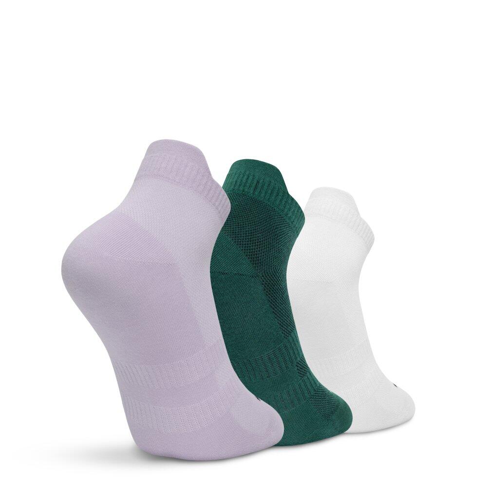 Pack 3 calcetines tobilleros golf algodón orgánico Hombre y Mujer True Blanco 2/6