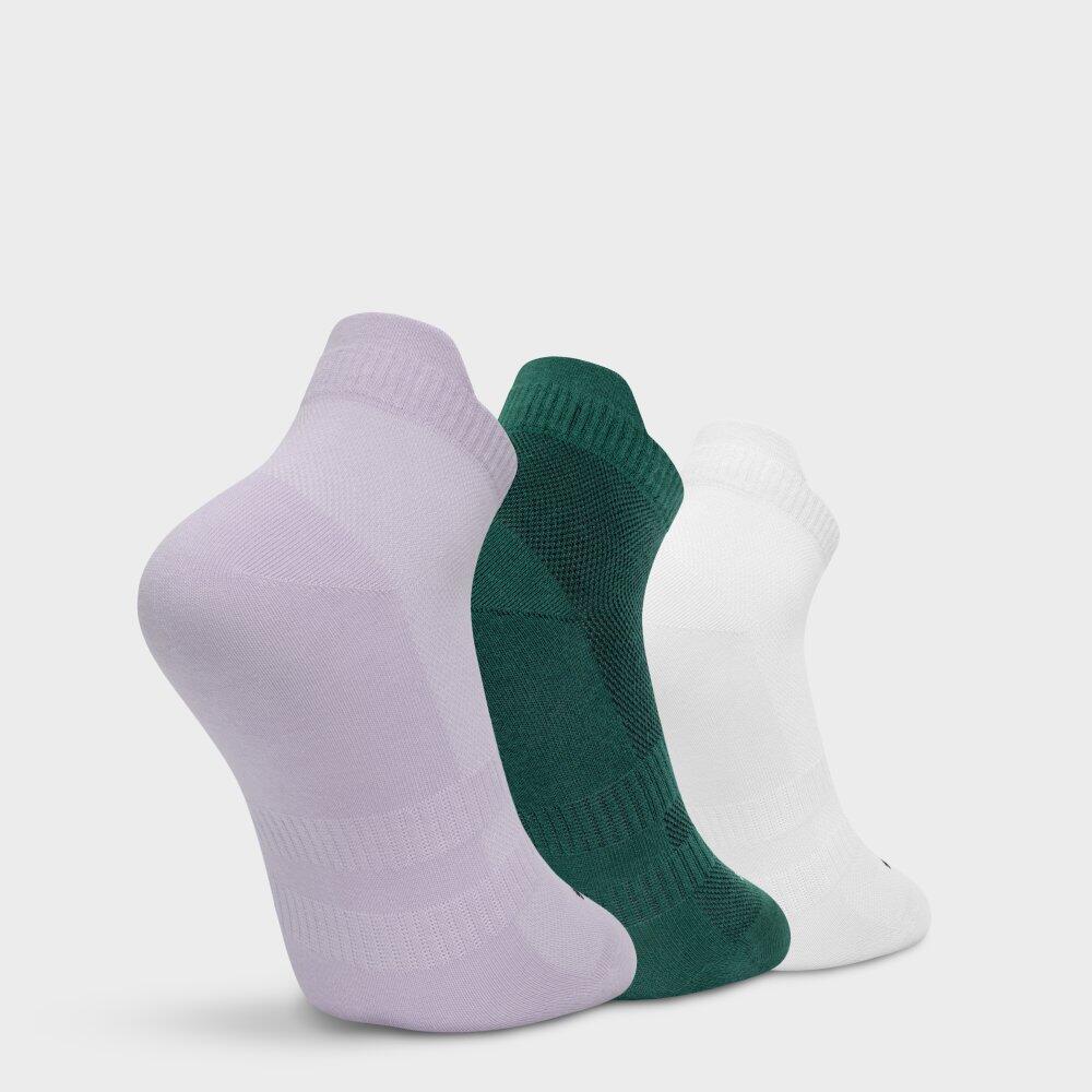 Pack 3 calcetines tobilleros golf algodón orgánico Hombre y Mujer True Blanco 6/6
