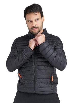 Piumino invernale da uomo con zip e collo alto "Basic