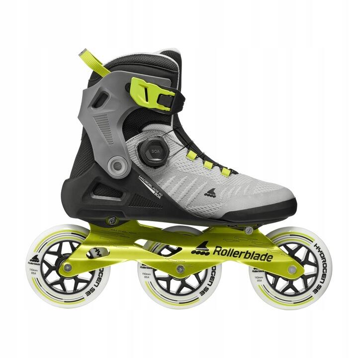 ROLLERBLADE Roller Fitness Macroblade 110 Boa Noir Gris Lime 5/7