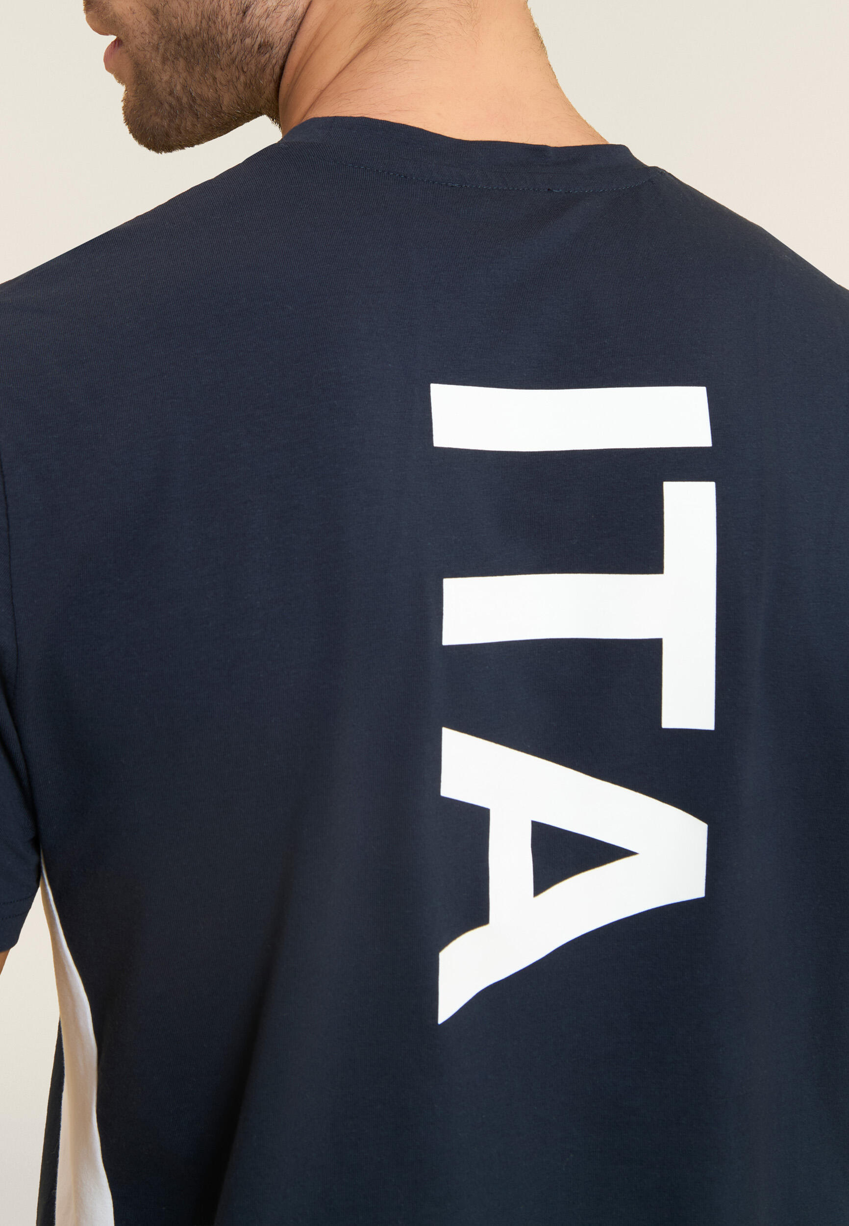 T-shirt Uomo Italia FGI Blu in Jersey Stretch 4/5
