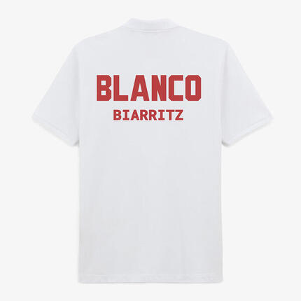 Polo manches courtes Laxton en coton maille piquée blanc