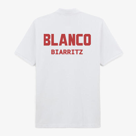 Polo manches courtes Laxton en coton maille piquée blanc