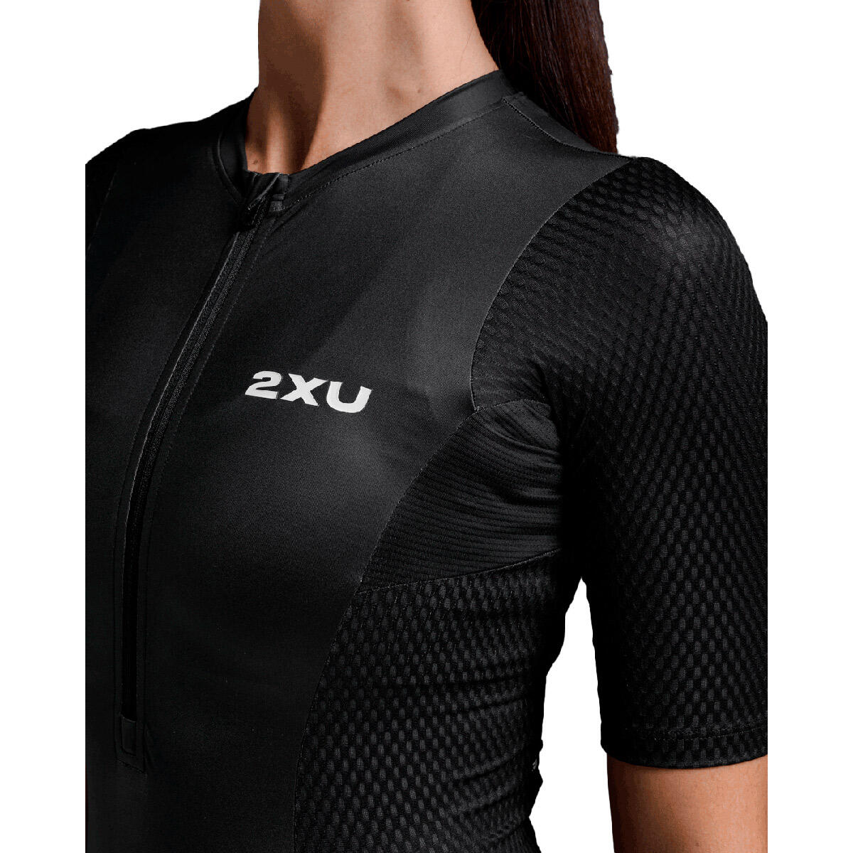 Aero Hex Sleeved Trisuit 2XU Negro 4/7