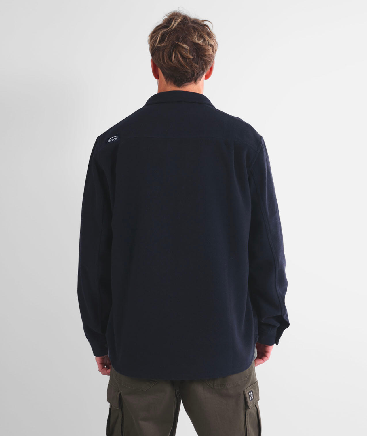 Overshirt van twill MIST 3/5