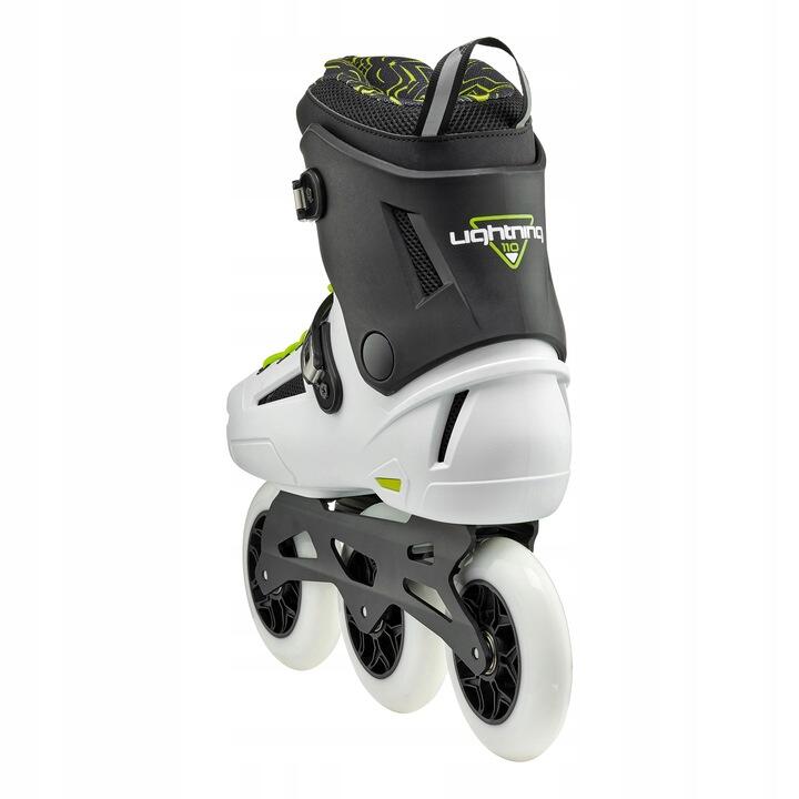 ROLLERBLADE Roller 3 Roues Freeride Lightning 110 Blanc Noir Jaune 6/6