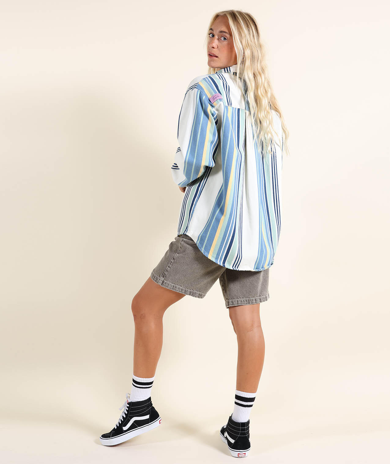 Gestreept denim overhemd STRIPE 4/5