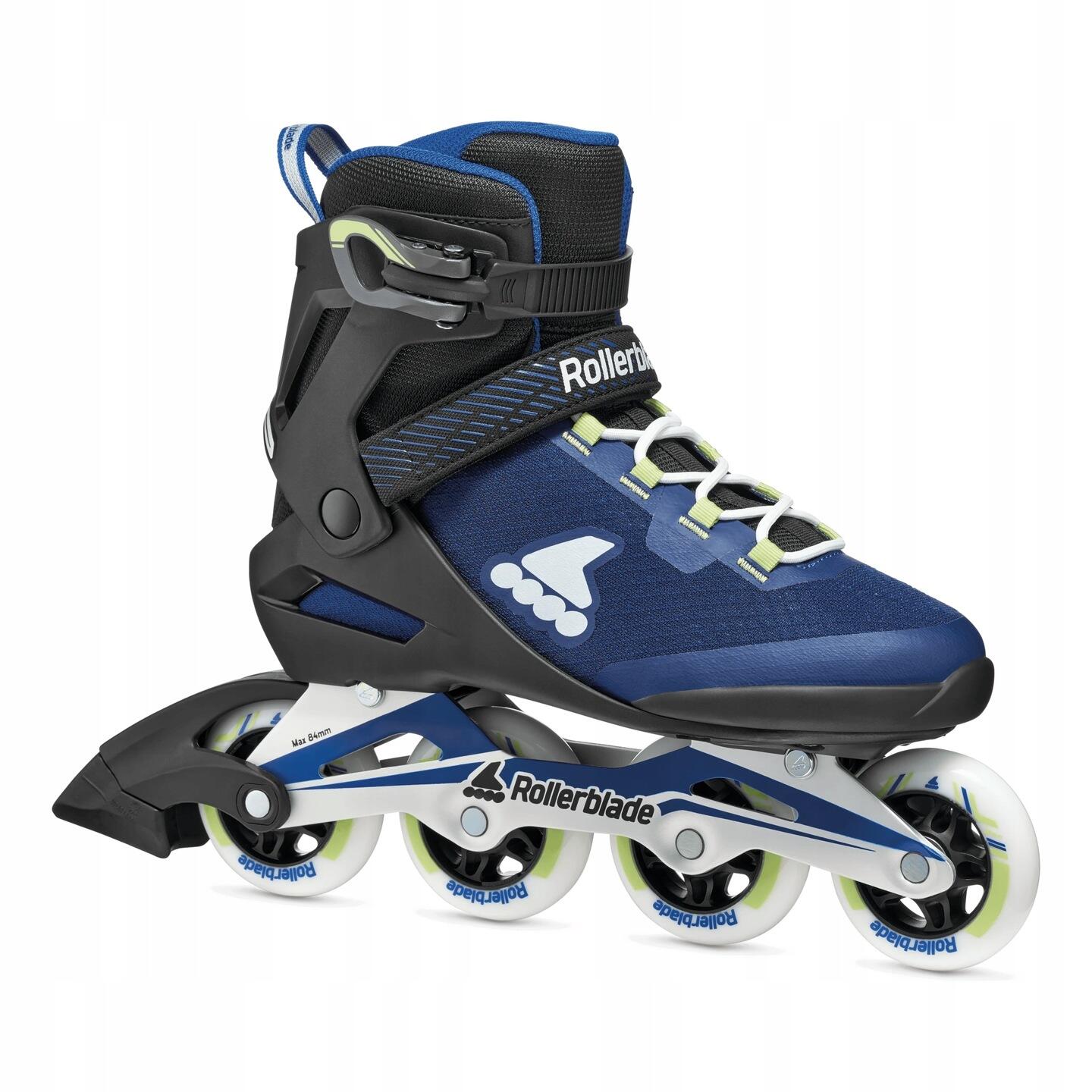 Męskie łyżworolki Rollerblade Macroblade 80 Marine Blue/Light Green