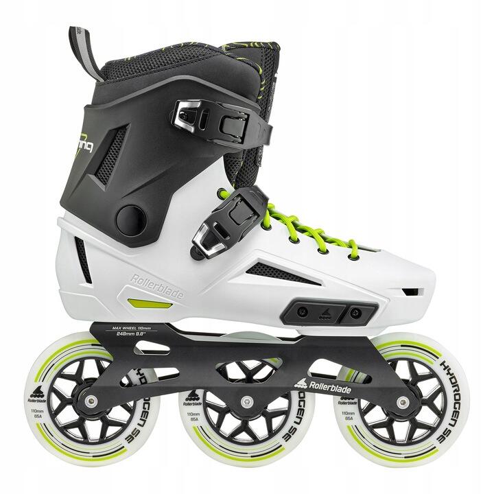 ROLLERBLADE Roller 3 Roues Freeride Lightning 110 Blanc Noir Jaune 2/6