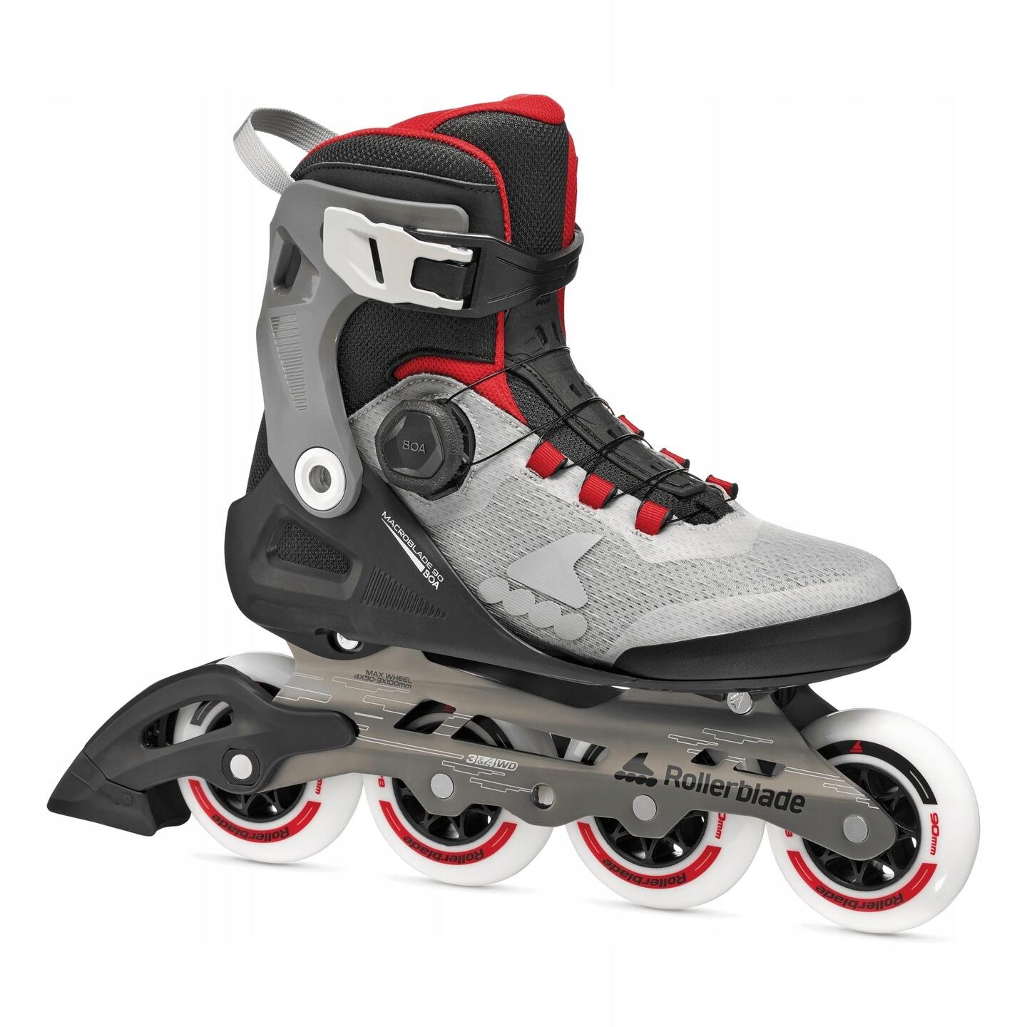 Męskie łyżworolki Rollerblade Macroblade 90 BOA Black / Grey
