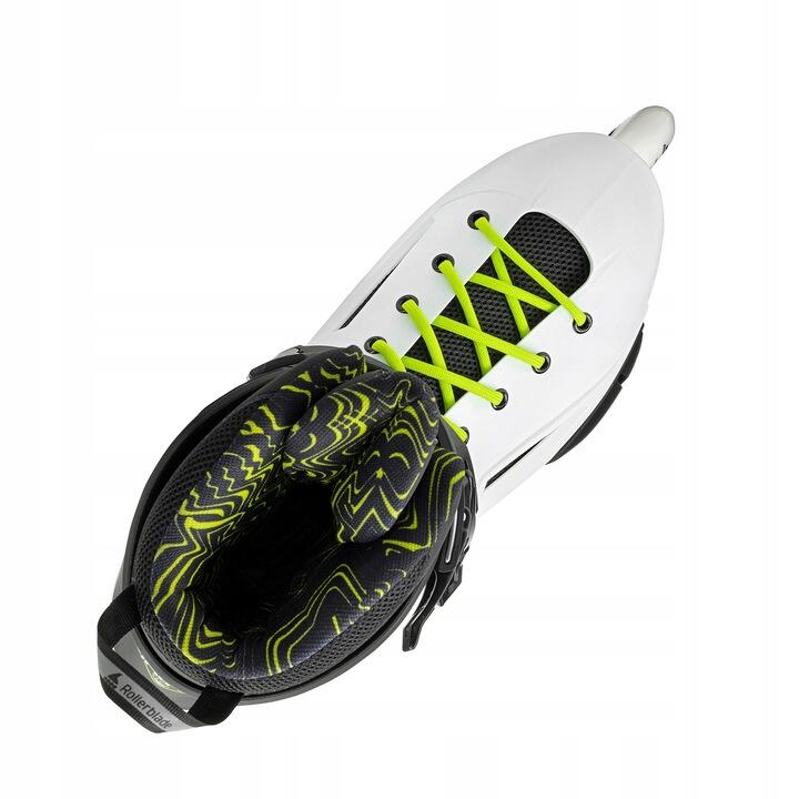 ROLLERBLADE Roller 3 Roues Freeride Lightning 110 Blanc Noir Jaune 5/6