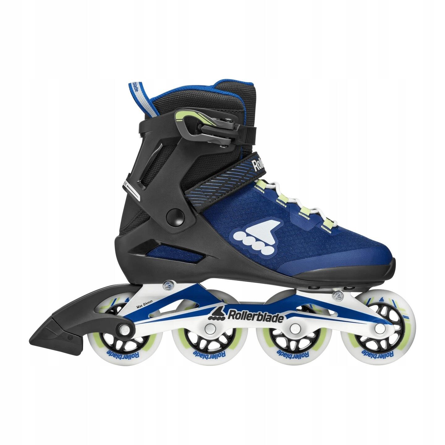 ROLLERBLADE Roller Fitness Macroblade 80 Bleu Marine Vert Clair 4/7