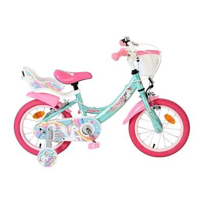 Kinderfiets 14 inch 4-6 jaar unicorn