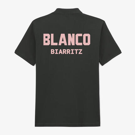 Polo manches courtes Laxton en coton maille piquée gris carbone