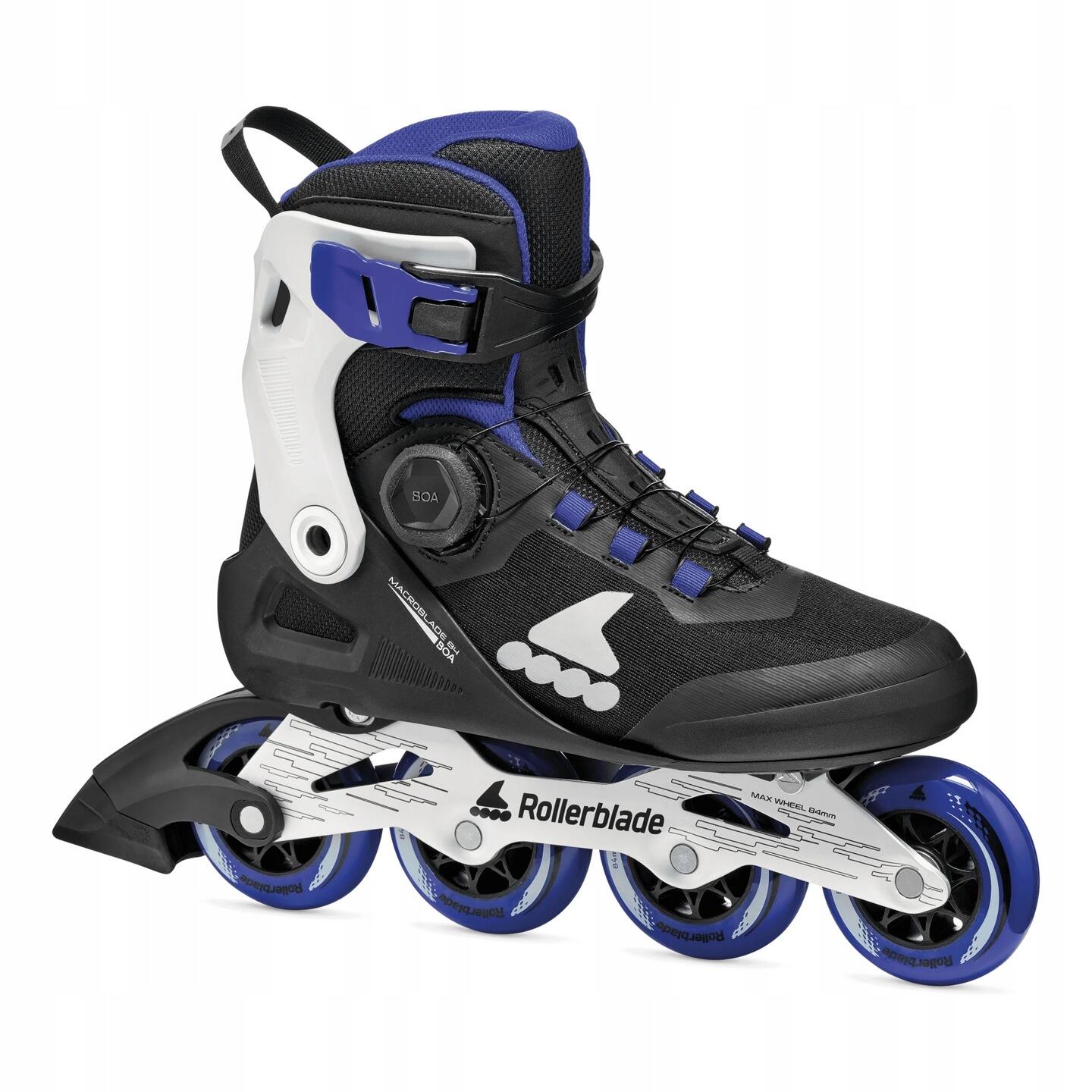 Męskie łyżworolki Rollerblade Macroblade 84 BOA Black/Blue