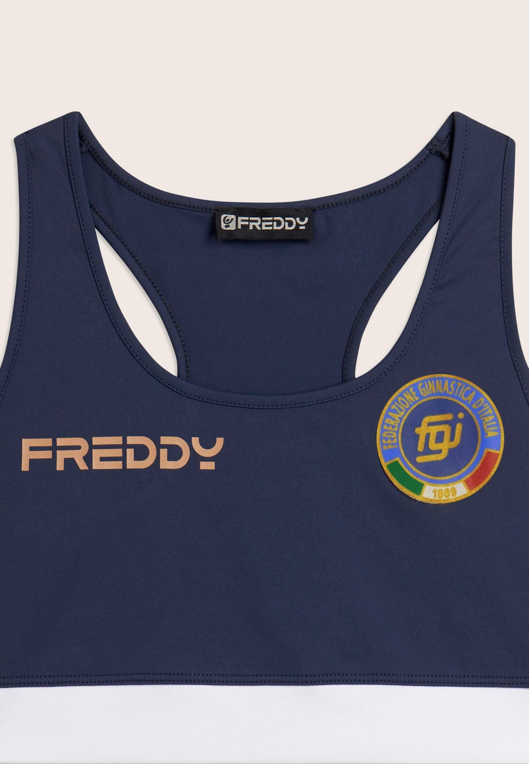 Top Sportivo Bambina Italia FGI in Jersey di Nylon 6/6