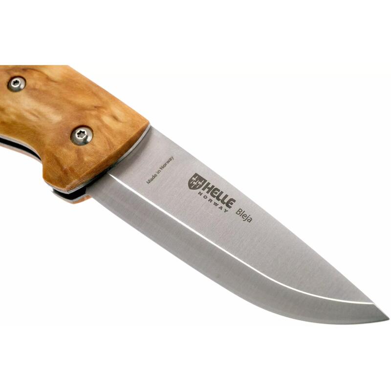BRICEAG HELLE BLEJA, OTEL INOX, TEACA PIELE, LAMA 85 MM