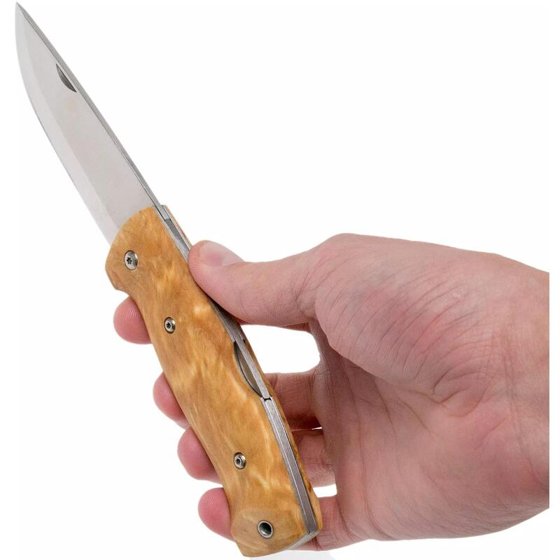BRICEAG HELLE BLEJA, OTEL INOX, TEACA PIELE, LAMA 85 MM