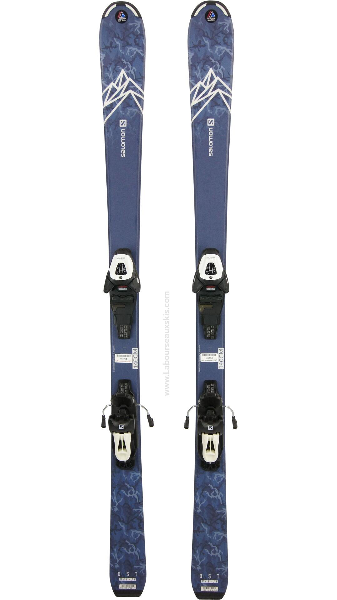 Reconditionné - SALOMON QST MAX JR M + SALOMON  5 - Très bon état 2/3