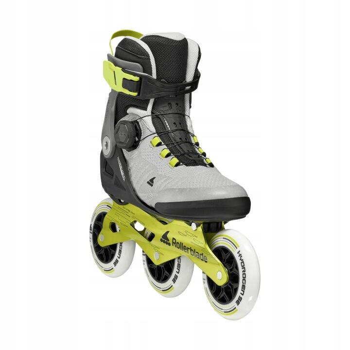 ROLLERBLADE Roller Fitness Macroblade 110 Boa Noir Gris Lime 2/7