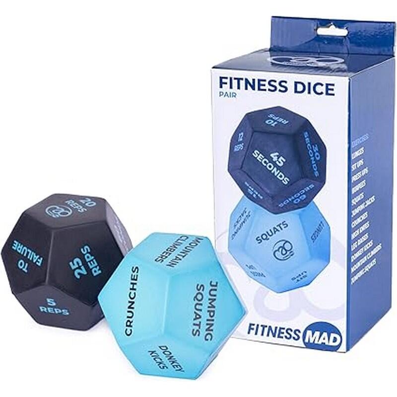 Dé De Fitness (Bleu / Noir) Taille unique 2/2