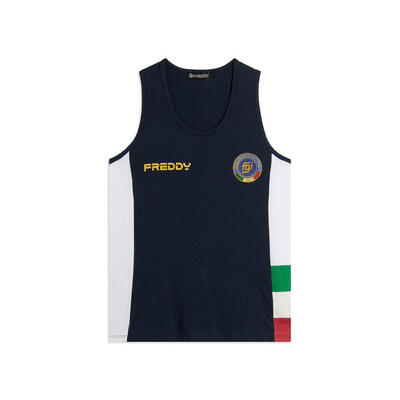 Canotta Bambina Italia FGI con Retro a Vogatore