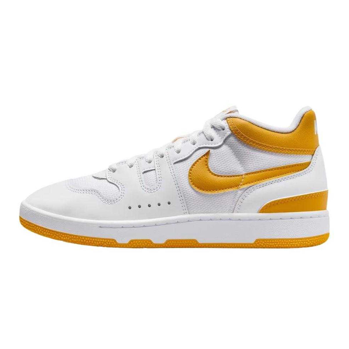 Scarpe Sportive PelleUomo Nike Attack Bianco Giallo 3/7