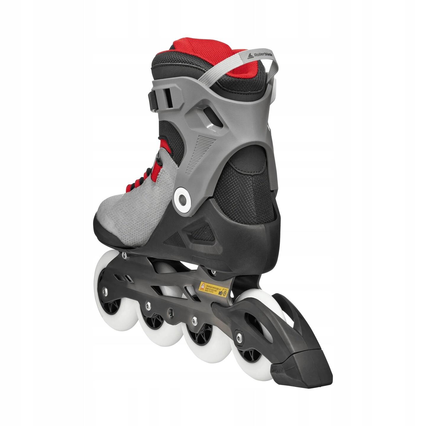 ROLLERBLADE Roller Fitness Macroblade 90 BOA Noir Gris Rouge 5/7