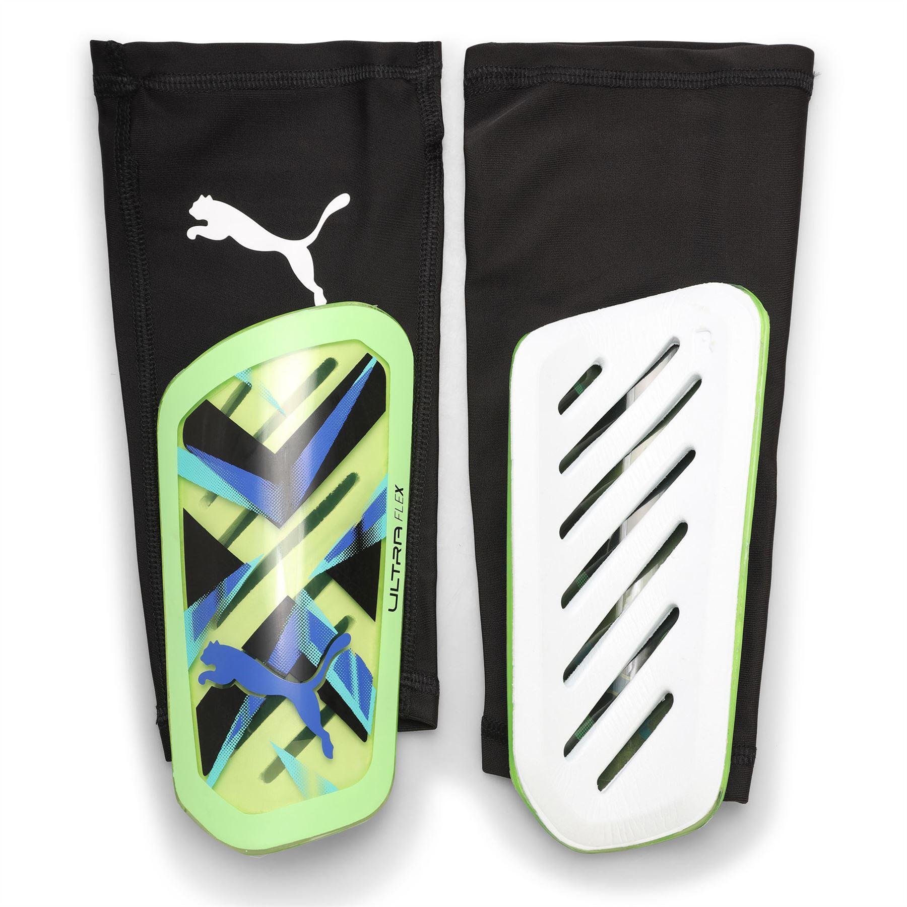 Protège-tibias de football ULTRA Flex PUMA Fizzy Apple Bluemazing Yellow Blue 3/4