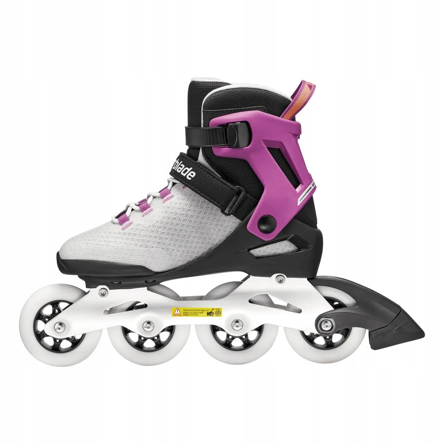 ROLLERBLADE Macroblade 84 Dames Fitness skate Lichtgrijs Paars Oranje 3/7