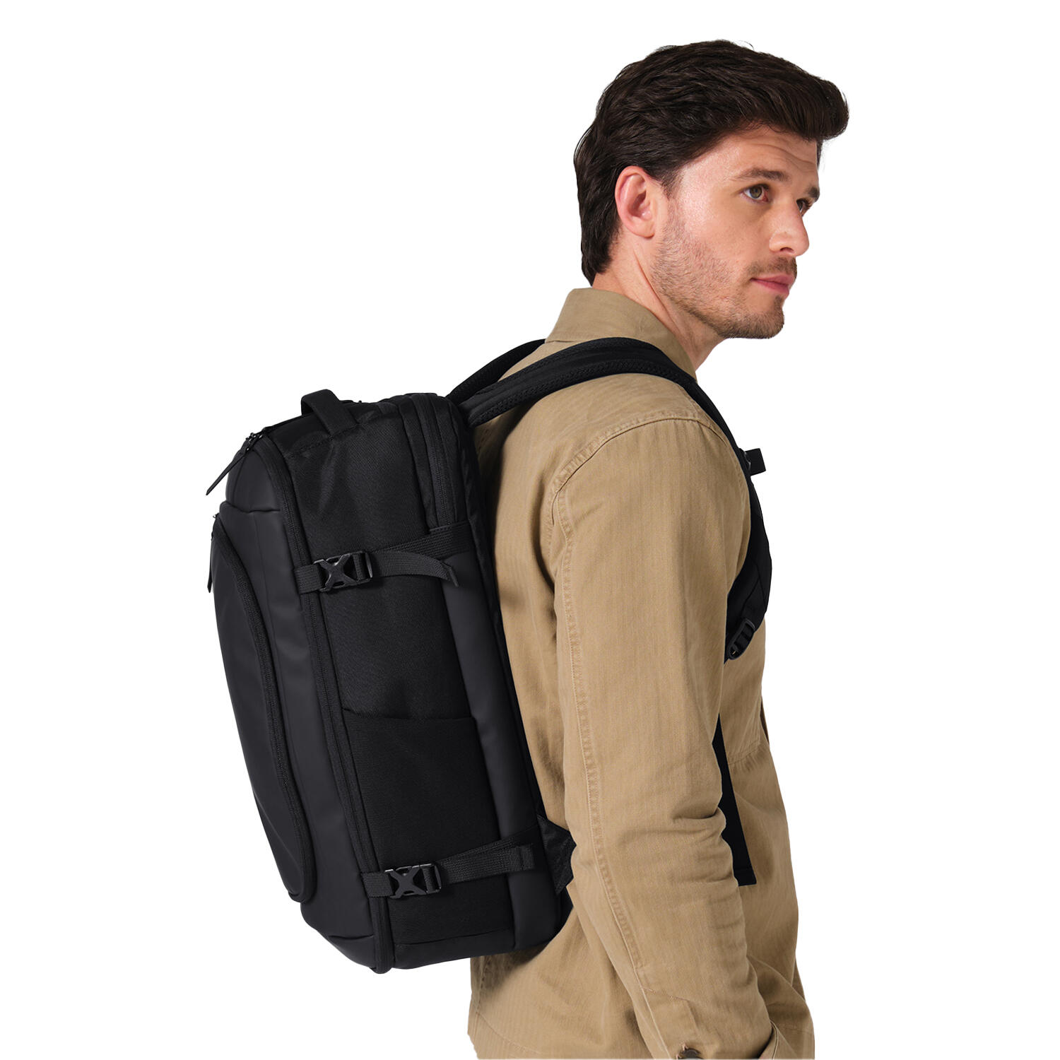 "Zurich Travel" Rucksack Damen und Herren Schwarz 3/3