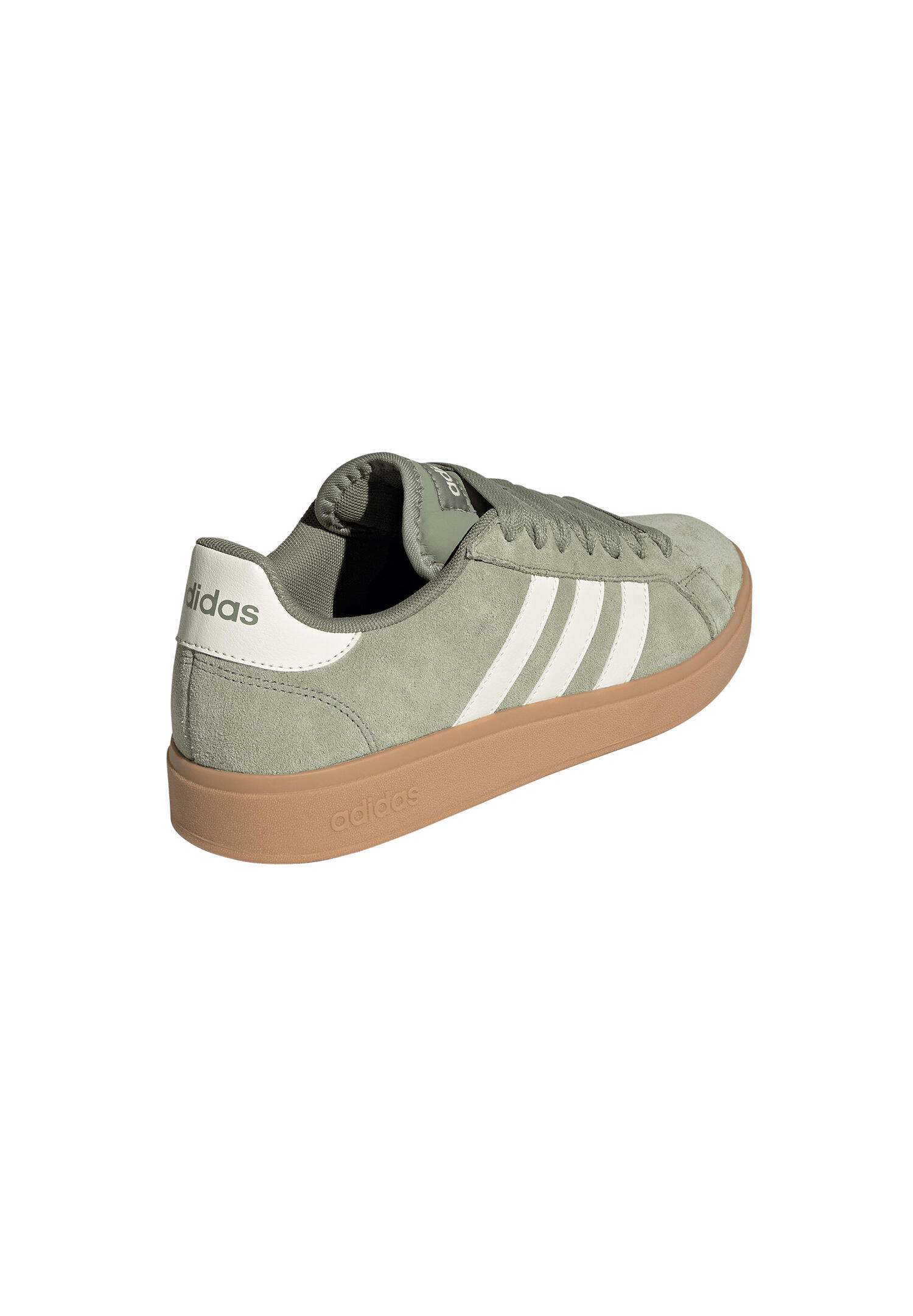 adidas Herren Grand Court Base 00s Sneaker Wildleder IH1669 Grün 3/7